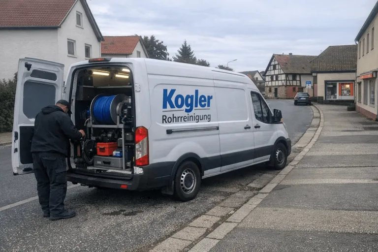 Service-Fahrzeug für Rohrreinigung im regionalen Einsatz